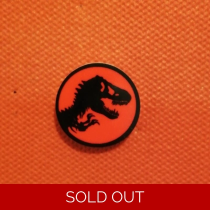 Jurassic Park/World logo pin badge